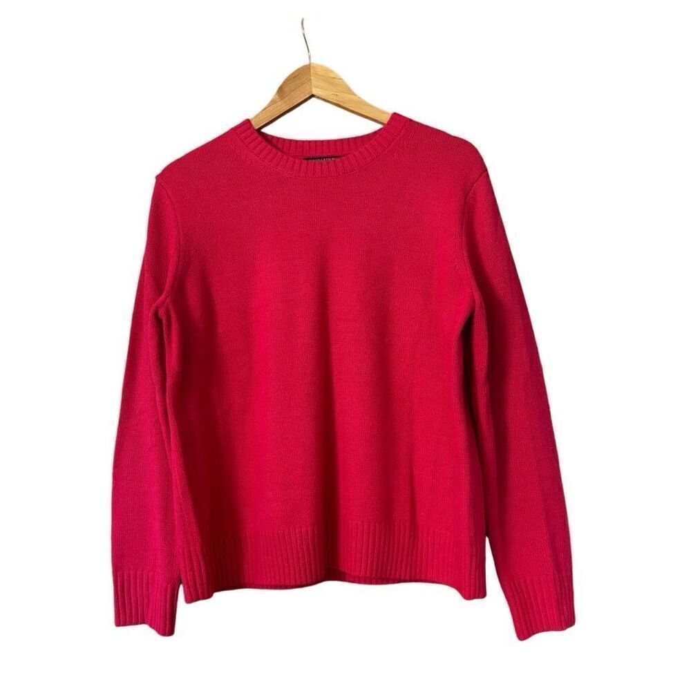 Banana Republic Women’s Lofty Crew Neck Long Sleeve Pullover Sweater Pink Size L